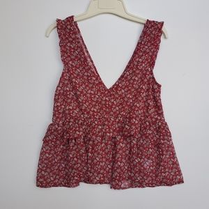AMERICAN EAGLE Tank Top Peplum Size XS